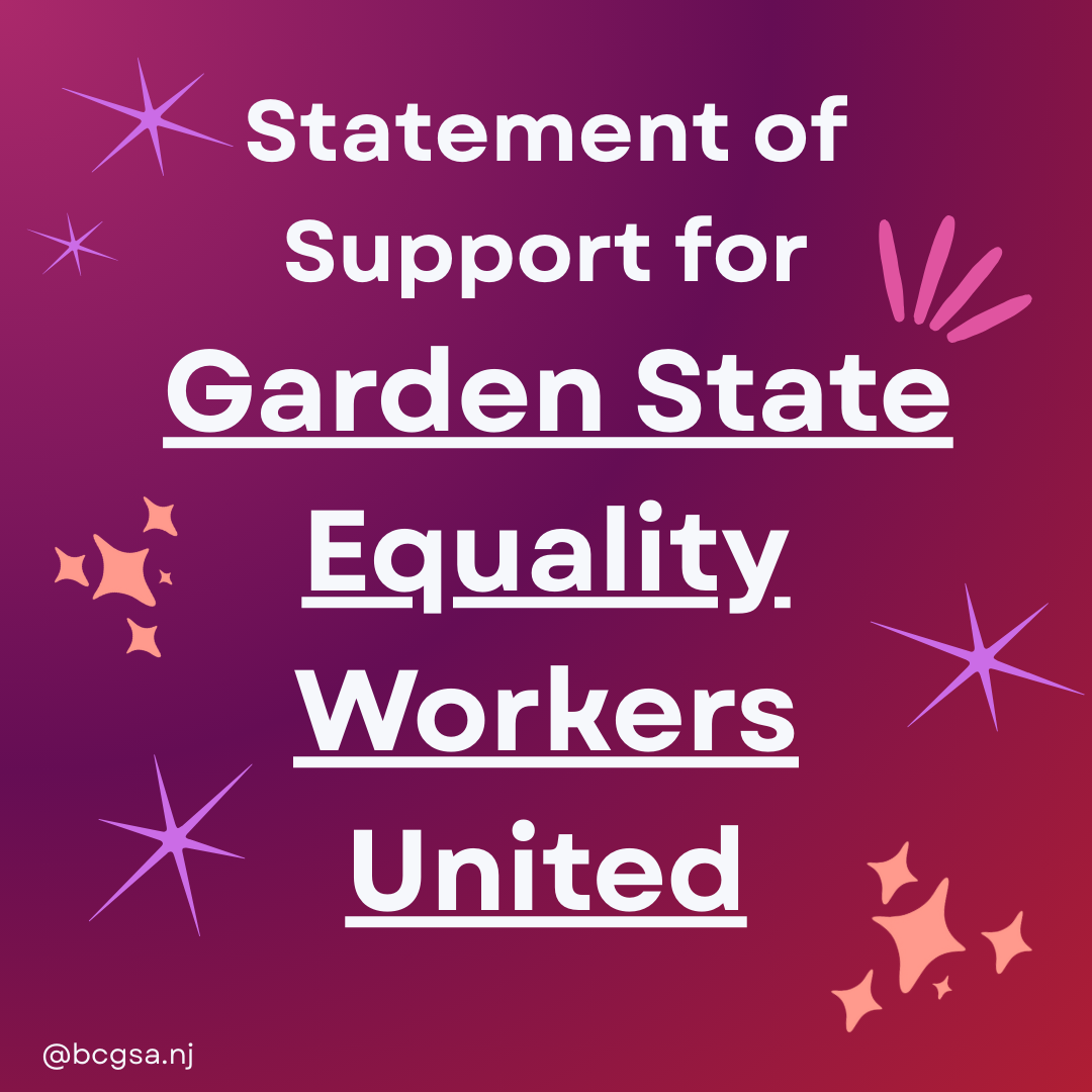 Statement of support for Garden State Equality Workers United